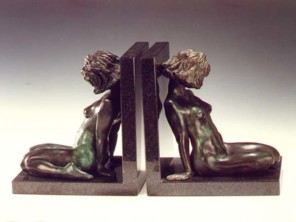 Sitting Girl - Book Ends