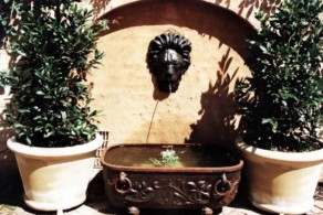 Bronze water feature Bronze water feature