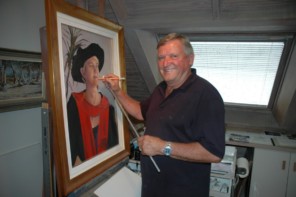 Commissioned portrait study in studio by David Mackay Harrison